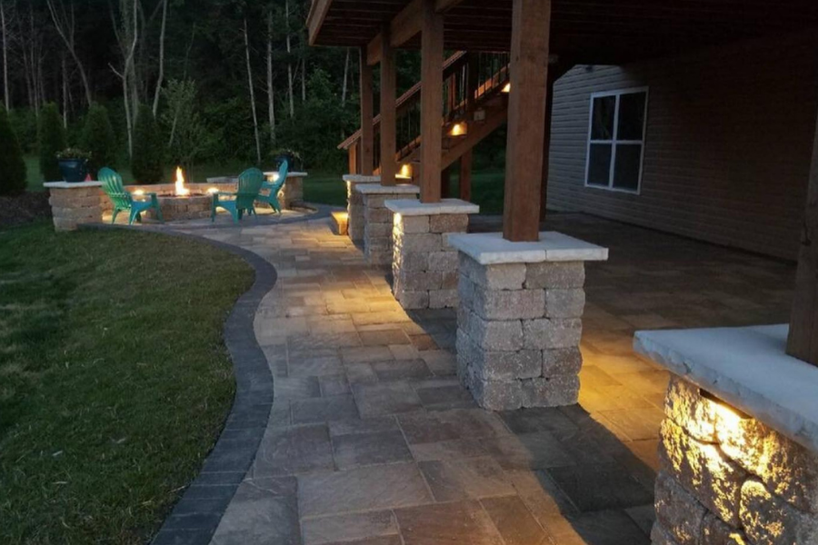 outdoor lighting by Big Bend Landscaping