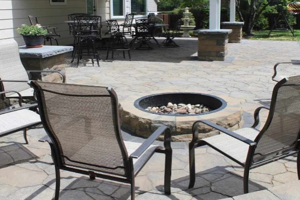 Big Bend Landscaping use your fire pit install fire pit