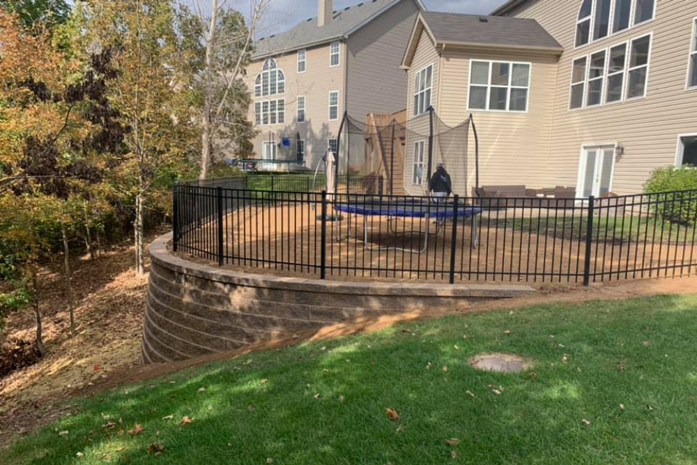 Big Bend Landscaping retaining wall usable space