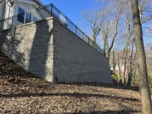 Big Bend Landscaping large scale retaining wall project