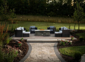 @Belgard.com Fire pit and chairs