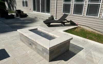 COMPLETED PROJECT: Beautiful Outdoor Living Area With A Fire Pit